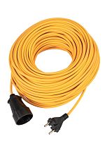 Удлинитель шнур 50м 1 гнездо ПВС 2*0.75 мм 10A 220В 2200Вт Россия УХ10 | код YSHKsm50m-1g(10A)S | КОСМОС