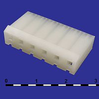 Разъём питания низковольтный RUICHI MHU-06 наклон 5.08 мм, клеммныйs, 6 контактов | код 107706 | Ruichi