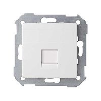 Адаптер на 1 RJ45(12) 75528-, 75540-, 75541-, 75544-39, шторка, S82,82N, белый | код 82005-30 | Simon