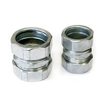 Адаптер цанговый (труба-труба) из оцинкованной стали d25мм IP43 (4 шт/уп) Промрукав | код PR08.23873 | ПРОМРУКАВ