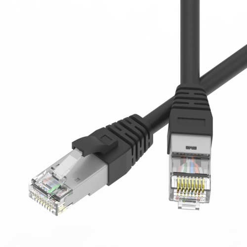 Патч-корд экранированный SLIM CAT6A S/FTP 4х2, 28 AWG, LSZH, чёрный, 3м | код RN6ASF4530BK-28 | DKC