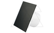 Вентилятор с декор. панелью dRim TS, O100мм, таймер откл., вал на подш., ~230В, 8Вт, 93м?/ч, стекло, черный матовый | код 100TS-C174 | airRoxy