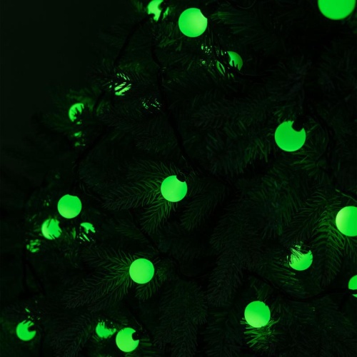 Гирлянда "Шарики" 15м OLDBL100-G-E 100 зел. светодиодов соединяемая до 3шт уличная SHLights 4690601004314 фото 9