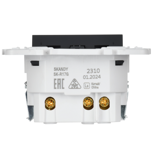 SKANDY Роз. с з/к/ш 16А с USB C 18Вт SK-R17G граф. IEK | код SK-R14-16-U14-018-K53 | IEK фото 5 SKANDY Роз. с з/к/ш 16А с USB C 18Вт SK-R17G граф. IEK | код SK-R14-16-U14-018-K53 | IEK фото 5