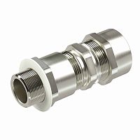 Взрывозащищенный кабельный ввод серии КА для бронированного кабеля М75х1,5 d:54,8-63мм D:65-75мм. Никелированная латунь IP66/IP68 | код KA81MHK | DKC