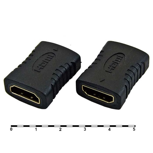 Разъём HDMI/DVI RUICHI HDMI F/F (HAP-004), чёрный | код 84676 | Ruichi