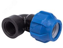 Отвод компрессионный присоединительный ПНД ВР 25х3/4 (125/25) | код 1210012325034 | Valfex