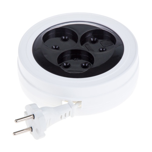 Удлинитель-рулетка PROconnect STANDARD 5 м, 3 гнезда, 2х0.75 мм кв, б/з, белый | код 11-7225 | PROCONNECT Удлинитель-рулетка PROconnect STANDARD 5 м, 3 гнезда, 2х0.75 мм кв, б/з, белый | код 11-7225 | PROCONNECT