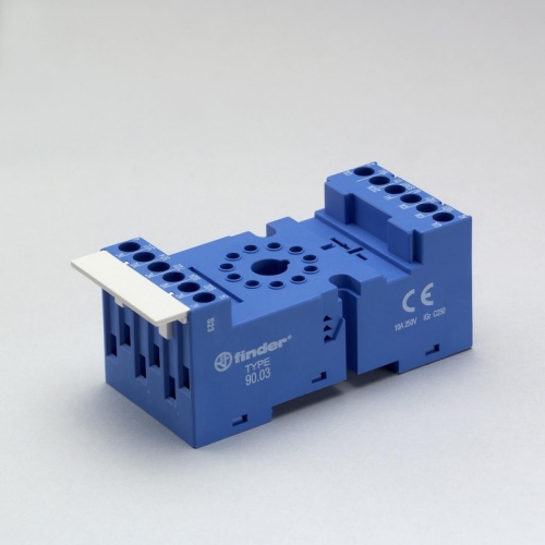 Розетка с винтовыми клеммами (с зажимной клетью) для реле 60.12, таймера 88.12, применяются модули 86.00, 86.30, 99.02, в комплекте металлическая клипса 090.33, версия: синий цвет | код 9002SMA | FINDER Розетка с винтовыми клеммами (с зажимной клетью) для реле 60.12, таймера 88.12, применяются модули 86.00, 86.30, 99.02, в комплекте металлическая клипса 090.33, версия: синий цвет | код 9002SMA | FINDER
