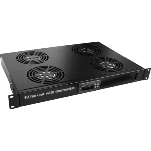 Блок 4-х вентиляторов 19, с подшипниками, с термостатом, 1U | код TWT-CBB-FANB4-RACK-T | TWT Блок 4-х вентиляторов 19, с подшипниками, с термостатом, 1U | код TWT-CBB-FANB4-RACK-T | TWT