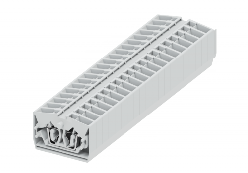 254323 Клемма TB 1-1 проходная промежут. фронт. подключение, сеч. 2.5мм2, светло-сер., шт | код 254323 | SUPU