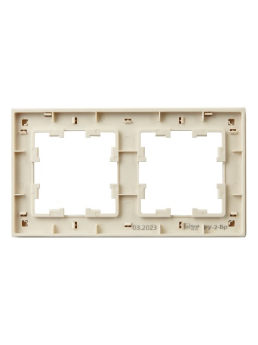 BRITE Рамка 2-мест. РУ-2-Бр беж. рифленый IEK | код BR-M22-51-K10 | IEK фото 4 BRITE Рамка 2-мест. РУ-2-Бр беж. рифленый IEK | код BR-M22-51-K10 | IEK фото 4
