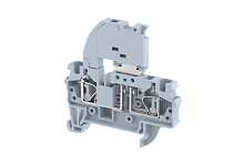 Клемма проходная пружинная 4 мм2 под предохранитель, со светодиодом, на 2 подключения, желтая SQF4AD48V-YELLOW | код 2103290484 | Elmex