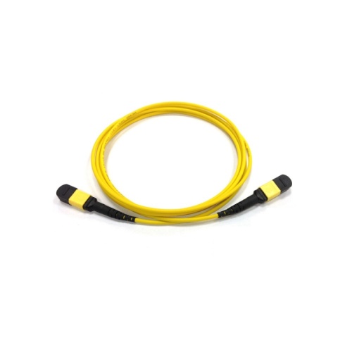 Сборка кабельная MPO-MPO, 12 волокон OS2, тип B (Key Up-Key Up), низкие потери, LSZH, 5 м, желтая | код LAN-12M-12M/OS2B-5.0 | LANMASTER