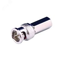 Штекер BNC, навинчивающийся на кабель RG59 0-1ГГц | код APBT11-RG59 | SC&T
