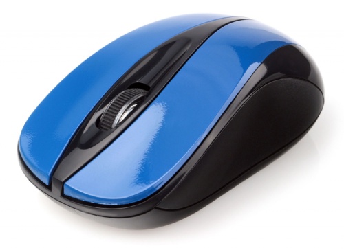 Мышь беспров. Gembird MUSW-325-B, 2.4ГГц, синий, 2 кнопки+колесо кнопка, 1000 DPI, батарейки в комплекте, блистер | код MUSW-325-B | Gembird