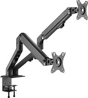 Кронштейн для мониторов Ultramounts UM729 черный 17-27 макс.7кг крепление к столешнице поворот и наклон | код 2003231 | ULTRAMOUNTS