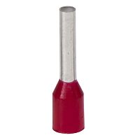 Наконечник-гильза с изолированным фланцем для жилы сечением 1кв.мм, длина контактной части 6мм, красный (НШВИ 1-06) | код IF1-06RD | DKC