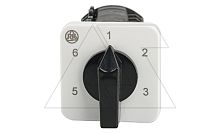 Переключатель BS 16 85 U, 1P, 20A, тип 1-2-3-4-5-6, 1NO на 1_6, на дверь, фронт IP40 | код EAC607884 | Rade Koncar