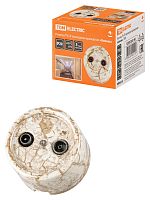 Розетка TV+R проходная мраморная «Болонь» TDM | код SQ1820-0156 | TDM