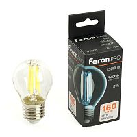 Лампа светодиодная LED 8вт Е27 дневной шар FILAMENT Feron.PRO | код 51255 | Feron