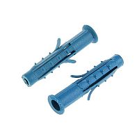 Дюбель четырехраспорный (универсальный) Чапай 6х35 шипы+усы (син.) (уп.1000шт) | код 111143 | Tech-KREP