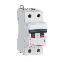 Выключатель автоматический двухполюсный 4А C DX3-E 6kA/6kА | код 407273 | Legrand