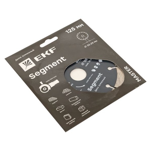 Диск алмазный Segment (125х22,23 мм) Master | код dd-125s | EKF фото 3