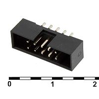 Разъём IDC RUICHI BH2-10(IDC2-10MS)наклон 2.00 мм, 10 контактов | код 55027 | Ruichi