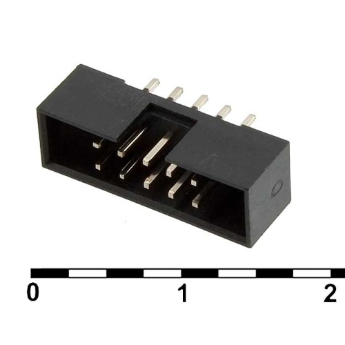 Разъём IDC RUICHI BH2-10(IDC2-10MS)наклон 2.00 мм, 10 контактов | код 55027 | Ruichi