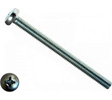 Винт DIN7985 М5х60 полукруглая голова класс прочности 4.8 покрытие цинк | код DIN7985-М5х60 | Крепдил
