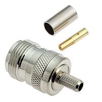 Разъём высокочастотный RUICHI N-C58J, обжимной | код 71925 | Ruichi