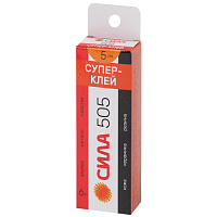 Супер-клей 6 г пластик туба в кор. 505-6 СИЛА 505 | код Б0033120 | ЭРА