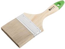 Кисть флейцевая "Микс" смешанная натуральная и искусственная щетина деревянная ручка 4дюйм (100мм) FIT 01198