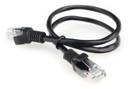 Патч-корд CCA light UTP Гарнизон кат.5e, 0.5м, литой, многожильный (чёрный) | код PC-UTP-5e-0.5-BK | Гарнизон