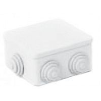 690 210, Распределительная коробка с заглушками IP44- квадратная KJBS 8080 Halogen Free | код 0.0.0.6.90210 | KLEMSAN