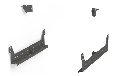 Комплект для установки монтажной платы в каркас глубиной 400 EKF AleSta | код AleSta-AMPF400 | EKF