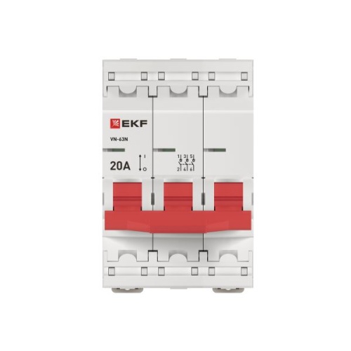 Выключатель нагрузки 3P 20А ВН-63N EKF PROxima | код S63320 | EKF фото 5