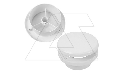 Анемостат приточно-вытяжной O100мм, посадочный O93мм, пластик, белый | код 02-059 | airRoxy