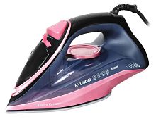 Утюг Hyundai H-SI01623 2400Вт черный/розовый | код 1435257 | HYUNDAI