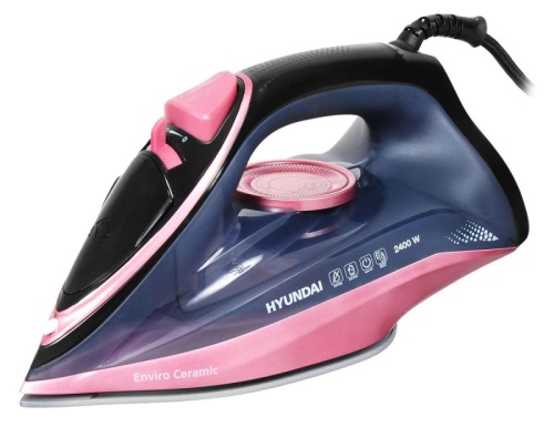 Утюг Hyundai H-SI01623 2400Вт черный/розовый | код 1435257 | HYUNDAI