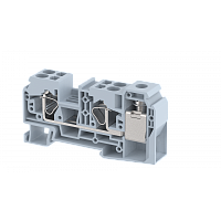 Гибридный распределительный блок для подключения проводов 10х4 мм2, серый DTB35_10X4 | код 2508300000 | Elmex