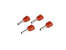 Наконечник штыревой втулочный изолированный (двойной) Ншви(2) 1512 красный HLT | код 084-04-401 | HLT