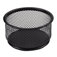 Подставка-органайзер BRAUBERG Germanium, металлическая, круглое основание, 50х95 мм, черная, 223120 | код 223120 | BRAUBERG