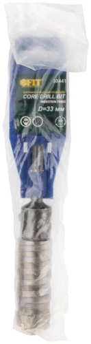 Коронка кольцевая по бетону, хвостовик 110 мм в сборе, 33 мм | код 33441 | FIT фото 4