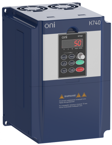 Преобразователь частоты K740 380В 3Ф1,5кВт 3,7А тор. энк. ONI | код K740-33-015GTM | ONI Преобразователь частоты K740 380В 3Ф1,5кВт 3,7А тор. энк. ONI | код K740-33-015GTM | ONI