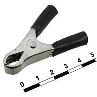 Зажим-крокодил RUICHI 8-0036 под пайку/обжим, 20 мм, 15 А, черный | код 70101 | Ruichi