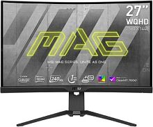 Монитор MSI 27 MAG 275CQRXF черный VA LED 1ms 16:9 HDMI полуматовая HAS 300cd 178гр/178гр 2560x1440 240Hz FreeSync DP WQ USB 5.8кг | код 1977715 | MSI