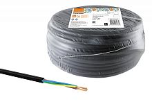 Провод ПВС(МБ) 4х0.75 черный ТРТС (бухта 100 м) | код SQ0118-0925 | РЭМЗ ТМ