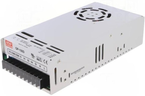 Источник питания AC-DC, 150Вт, вход 90…264V AC, 47…63Гц /127…370В DC, выход1: +5В/3…15A, выход2: +12В/0…5A, выход3: +24В /0.4…3A, выход 4: -12В/0…1A, изоляция 3000В AC, в кожухе 199х99х50мм, -10…+60С | код QP-150D | MeanWell